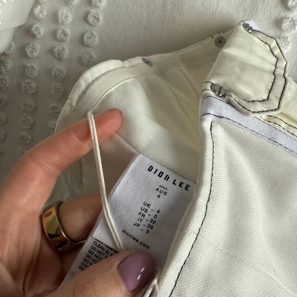 NWT Dion Lee Hongbao Corset Strapless Square Neckline Contrast Top Stitch Sz 0 - Picture 4 of 9